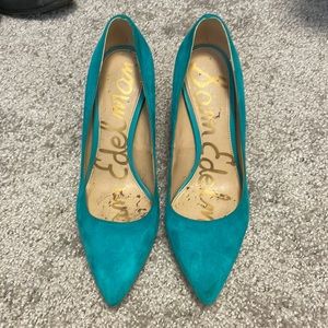 Sam Edelman hazel pumps teal